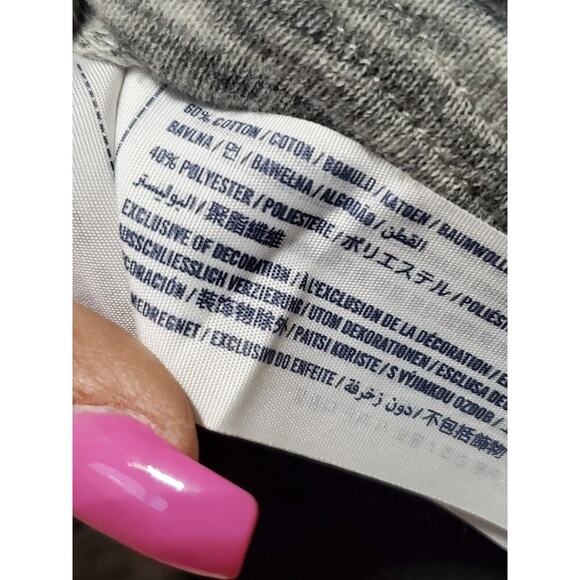 Abercrombie Women's Gray Cotton Round Neck Long Sleeve Pullover Knit Sweater S - Picture 10 of 13